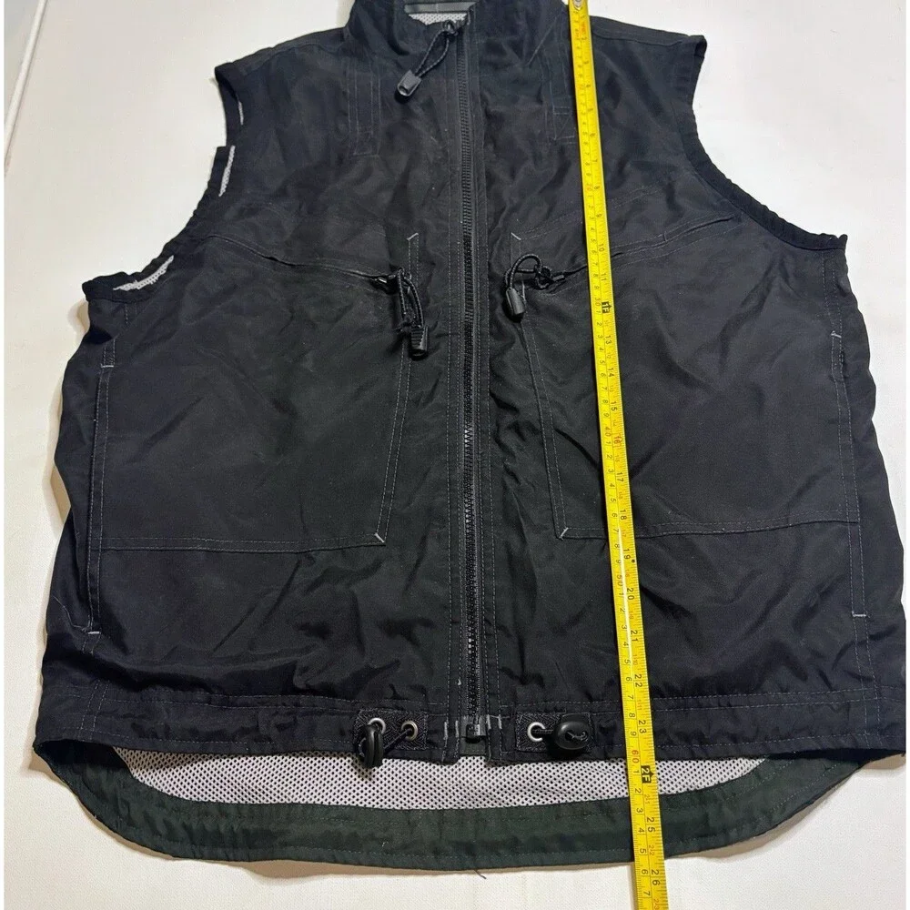 Vintage Y2K Gap GXP-45 Air Service Fisher Tactical Utility Vest Mens Black 2000